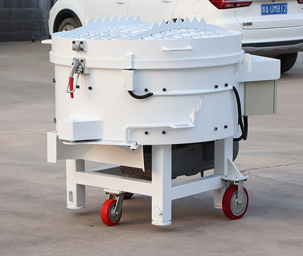 100 liters pan refractory castable mixer with wheels