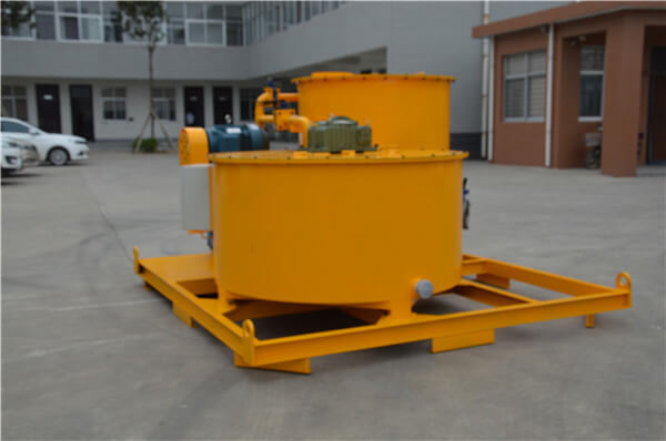 Electrical cement turbine grouting mixing and storage mixer