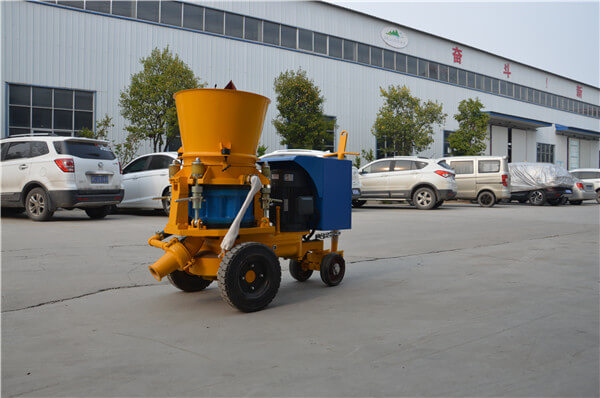 Dry shotcrete refractory gunite machine for sale