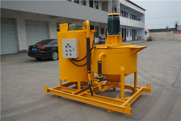 High working efficiency colloidal grout mixer and agitator