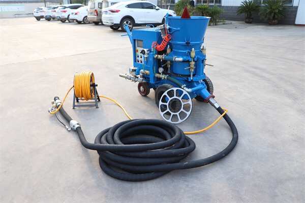 Coal mine dry mix refractory spraying gunite machine