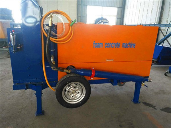 Lightweight concrete foam machine for hot insulation