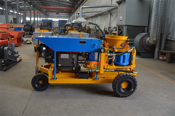 Diesel dry mixed shotcrete machine