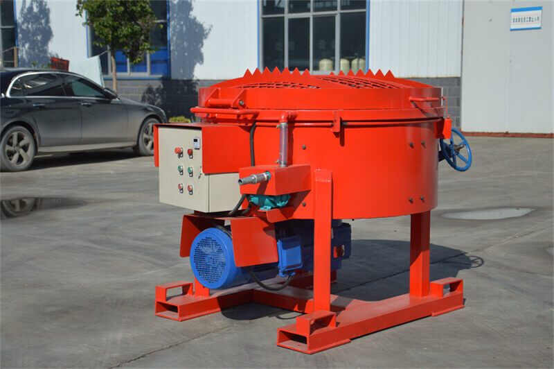 Dry mortar refractory castable pan mixer