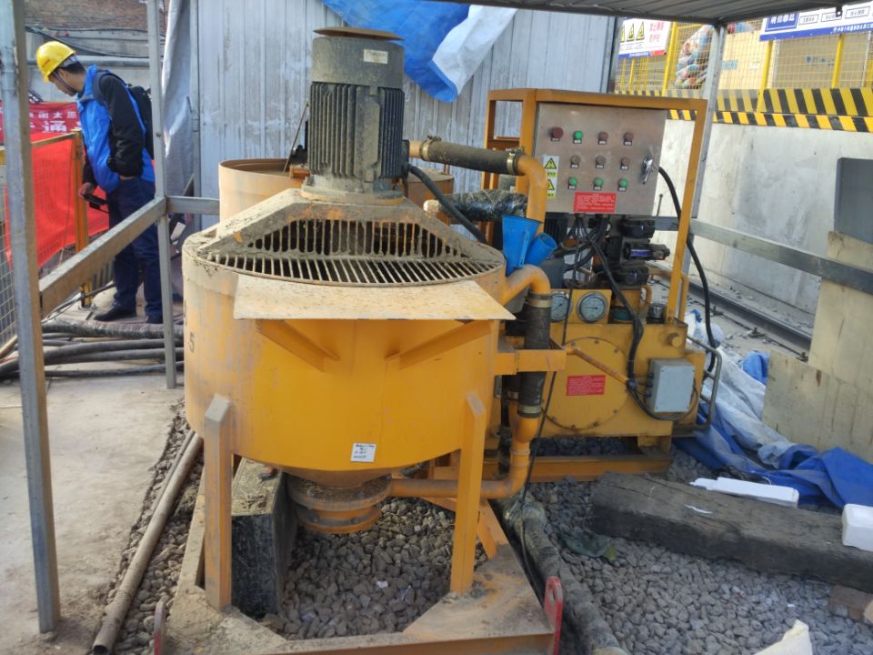 compaction grouting mixer application